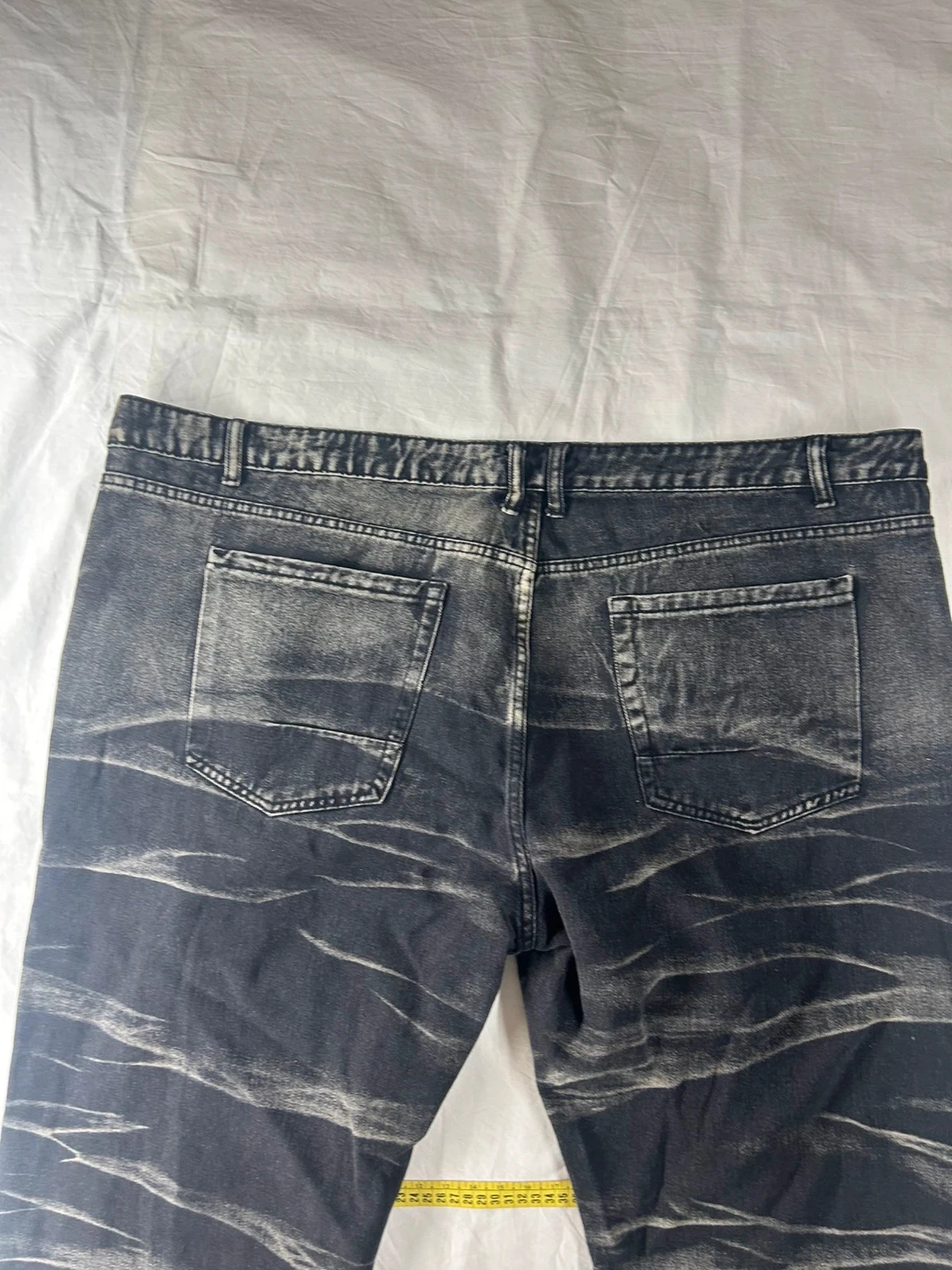 Jean negro grande a rayas grises talla 5XL – photo 15